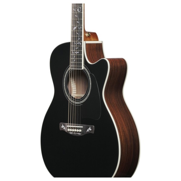 Ibanez AC391RCE, Black High Gloss Top, Natural High Gloss Back and Sides - LOWER EDGE