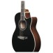 Ibanez AC391RCE, Black High Gloss Top, Natural High Gloss Back and Sides - LOWER EDGE