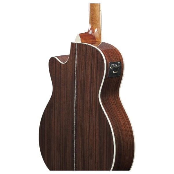 Ibanez AC391RCE, Black High Gloss Top, Natural High Gloss Back and Sides - UPPER EDGE