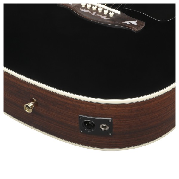 Ibanez AC391RCE, Black High Gloss Top, Natural High Gloss Back and Sides - CONNECTORS