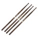 Promark Rebound 2B FireGrain Hickory Drumsticks Acorn Wood Tip, 2 Pair Value Bundle