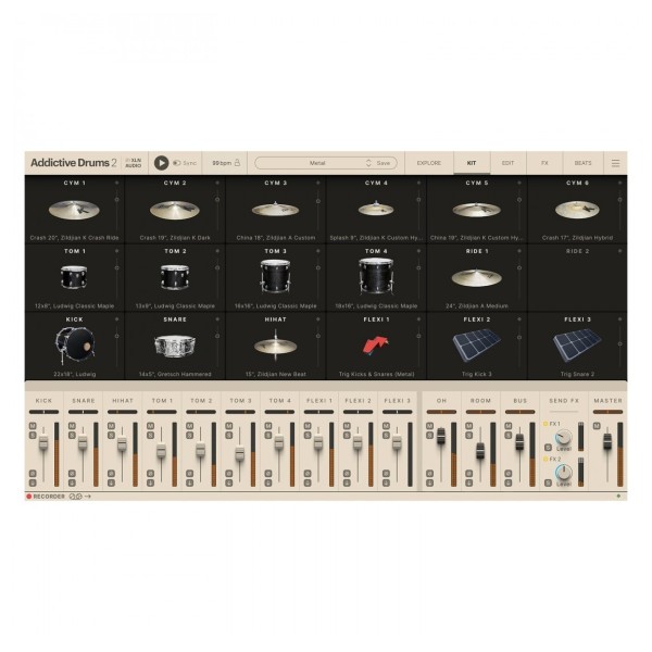 XLN Addictive Drums 2: Metal & Heavy Collection