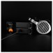 Topping A Series A70 Pro Desktop Headphone Amplifier, Black - Lifestyle image with D70 Pro