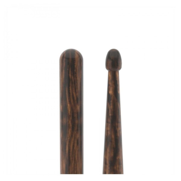 Promark Rebound 2B FireGrain Hickory Drumsticks Acorn Wood Tip, 4 Pair Value Bundle