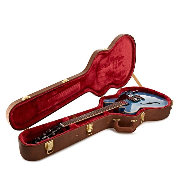 Gibson ES-335, Ocean Blue #230340131 - in case