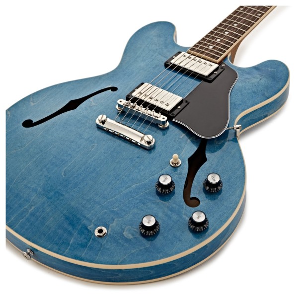 Gibson ES-335, Ocean Blue #230340131 - lower bout