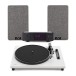 AVCOM Contemporary Turntable with Amplifier and Speakers, White