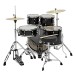 Premier Revolution 20” 5pc Low Volume Drum Kit Bundle, Black