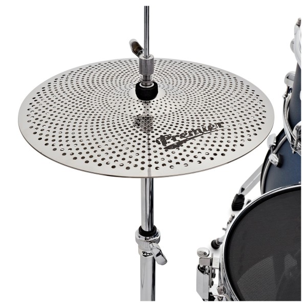 Premier Revolution 20” 5pc Low Volume Drum Kit Bundle, Blue Stardust