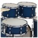 Premier Revolution 20” 5pc Low Volume Drum Kit Bundle, Blue Stardust