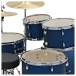 Premier Revolution 20” 5pc Low Volume Drum Kit Bundle, Blue Stardust