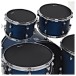 Premier Revolution 20” 5pc Low Volume Drum Kit Bundle, Red Sparkle