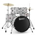 Premier Revolution 20” 5pc Low Volume Drum Kit Bundle, White