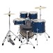 Premier Revolution 22” 5pc Low Volume Drum Kit Bundle, Blue Stardust