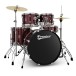 Premier Revolution 22” 5pc Low Volume Drum Kit Bundle, Red Sparkle