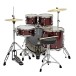 Premier Revolution 22” 5pc Low Volume Drum Kit Bundle, Red Sparkle