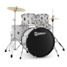 Premier Revolution 22” 5pc Low Volume Drum Kit Bundle, White