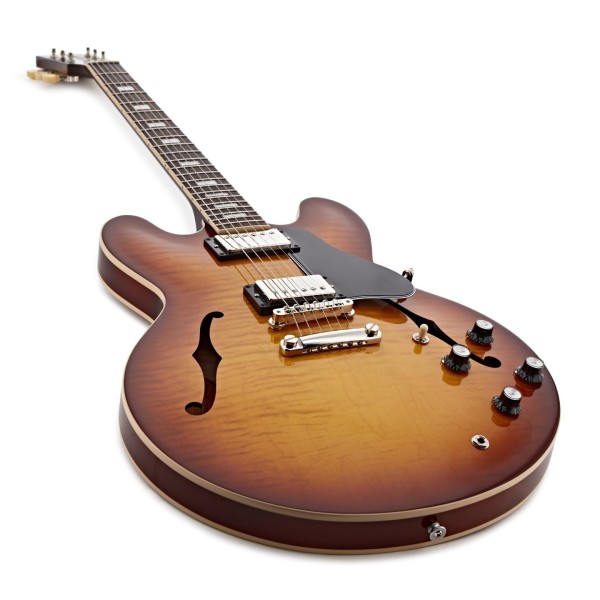 Gibson ES-335 Figured, Iced Tea #235440044 - angle shot