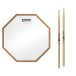 RealFeel Evans Attacktile Mountable Drum Pad & Promark 5A Hickory Sticks, 10 Inch