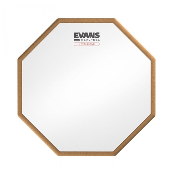 RealFeel Evans Attacktile Mountable Drum Pad & Promark 5B Hickory Sticks, 10 Inch