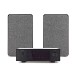 AVCOM Solid State Amplifier with Passive Speakers, Black