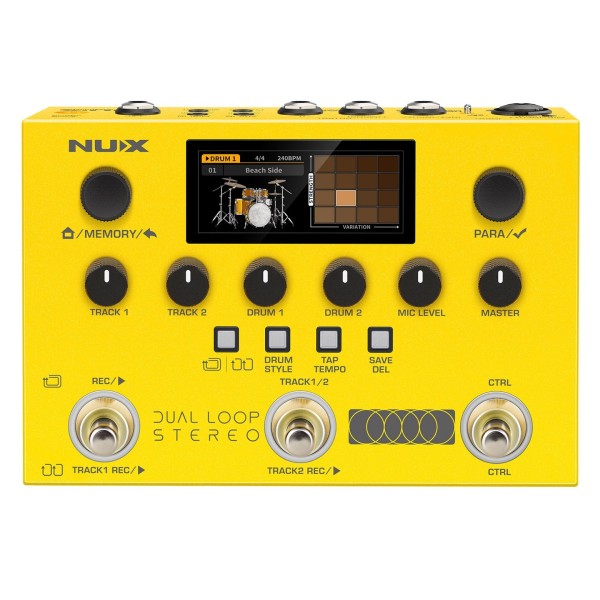 NUX Dual Loop Stereo Pedal, Front