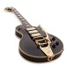 Gibson Custom 1957 Les Paul Custom Reissue 3-Pickup Bigsby Light Aged, Ebony #75208 - angle shot