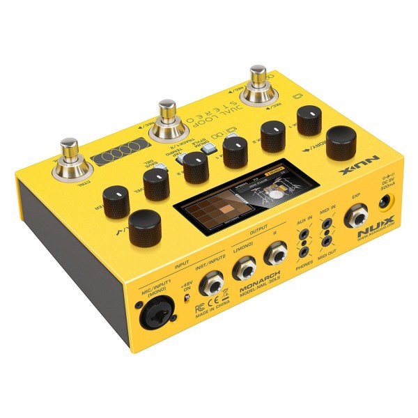 NUX Dual Loop Stereo Pedal, Rear Angle Right
