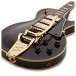 Gibson Custom 1957 Les Paul Custom Reissue 3-Pickup Bigsby Light Aged, Ebony #75208 - lower bout