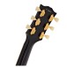 Gibson Custom 1957 Les Paul Custom Reissue 3-Pickup Bigsby Light Aged, Ebony #75208 - back of headstock