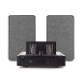 AVCOM Tube Amplifier with Passive Speakers, Black