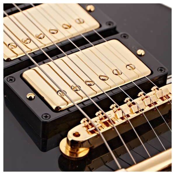 Gibson Custom 1957 Les Paul Custom Reissue 3-Pickup Bigsby VOS, Ebony #751150 - bridge pickup