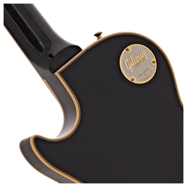 Gibson Custom 1957 Les Paul Custom Reissue 3-Pickup Bigsby VOS, Ebony #751150 - Custom Shop badge