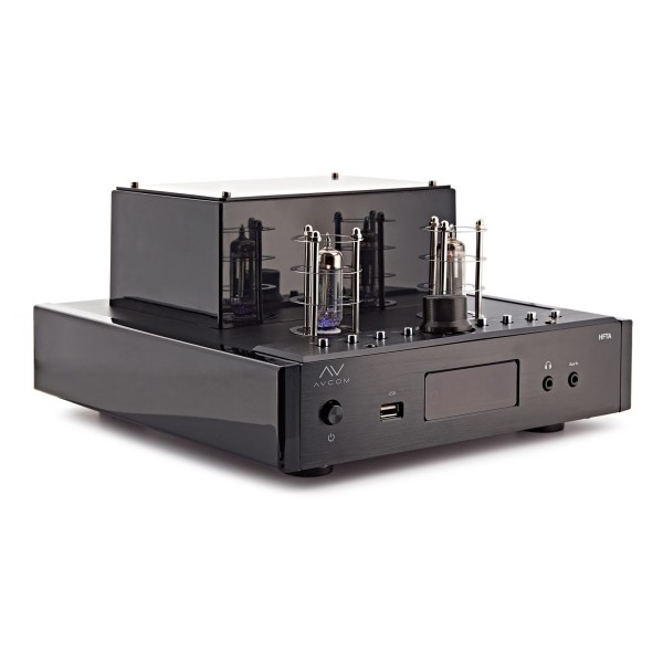 AVCOM Vintage Style Amplifier with Passive Speakers, Black