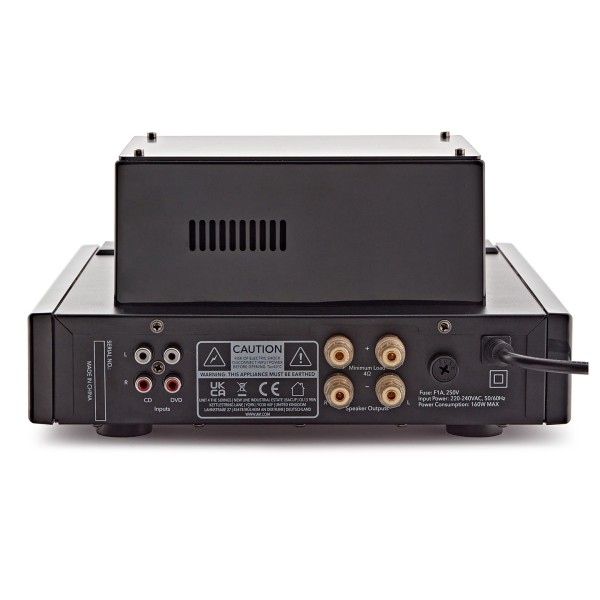 AVCOM Vintage Style Amplifier with Passive Speakers, Black