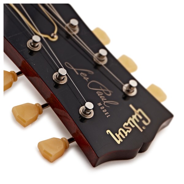 Gibson Custom 1959 Les Paul Standard Reissue Ultra Light Aged, Sunrise Teaburst #951276 - headstock logo