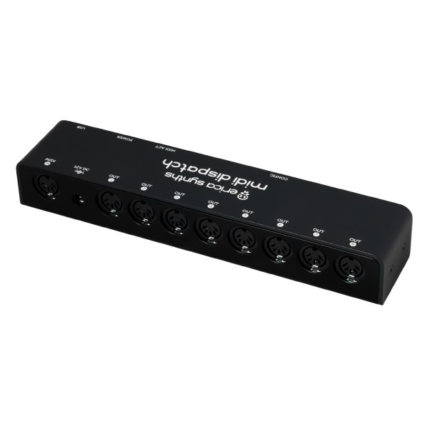 Erica Synths MIDI Dispatch Thru Box - Angled Rear