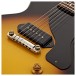 Gibson Custom 1957 Les Paul Junior Single Cut Reissue VOS, Vintage Sunburst #75723 - pickup and bridge from right