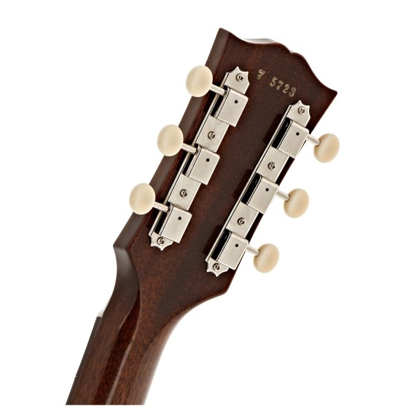 Gibson Custom 1957 Les Paul Junior Single Cut Reissue VOS, Vintage Sunburst #75723 - back of headstock