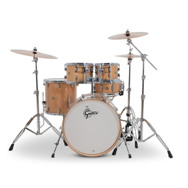 Gretsch Catalina Maple 22'' 5pc With Istanbul Xist Cymbals, Hardware & Throne, Antique Maple