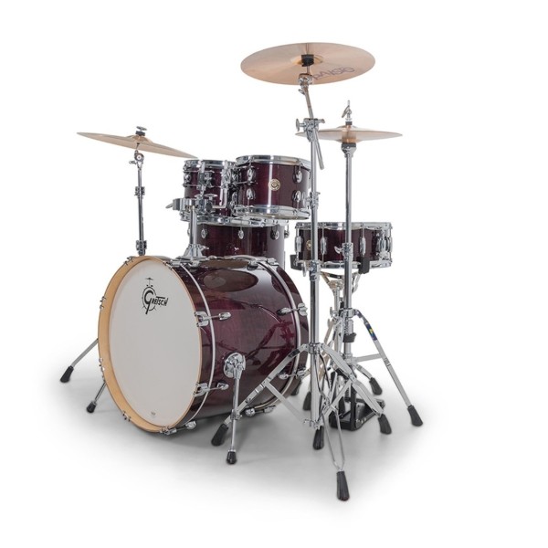 Gretsch Catalina Maple 22'' 5pc With Istanbul Xist Cymbals, Hardware & Throne, Purple Gloss