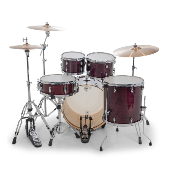 Gretsch Catalina Maple 22'' 5pc With Istanbul Xist Cymbals, Hardware & Throne, Purple Gloss