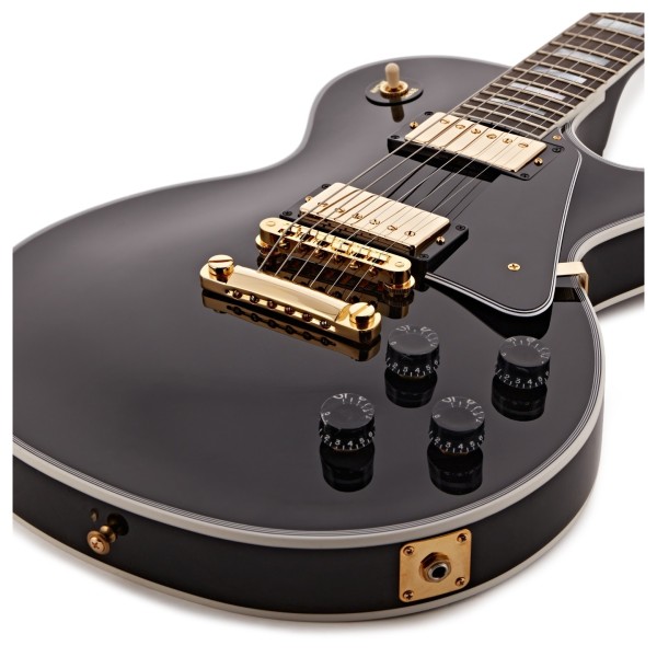 Gibson Custom Les Paul Custom, Ebony #404035 - lower bout