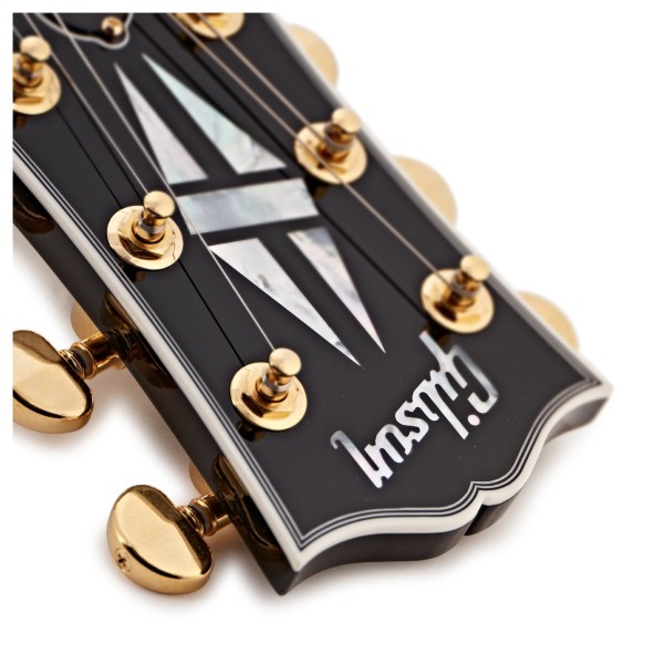 Gibson Custom Les Paul Custom, Ebony #404035 - headstock logo