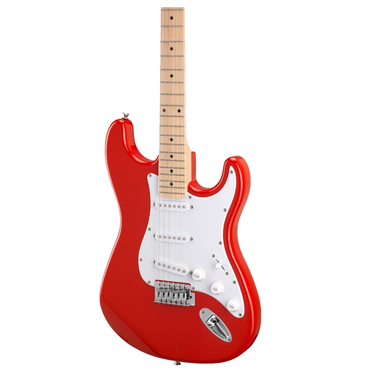 Chitarra Elettrica In Miniatura Rossa Con Custodia - Scala 1:12 - Vemars