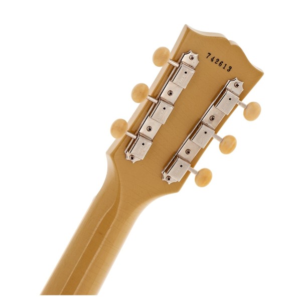 Gibson Custom 1957 Les Paul Special Single Cut Reissue Ultra Light Aged, TV Yellow #742613 - back of headstock