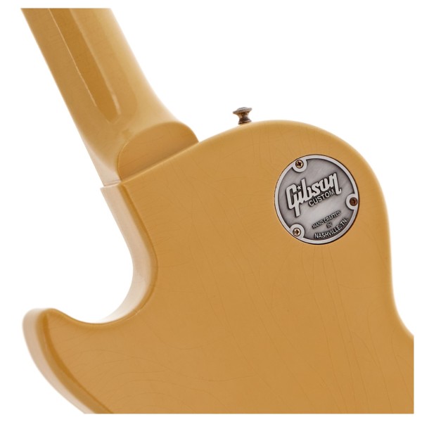 Gibson Custom 1957 Les Paul Special Single Cut Reissue Ultra Light Aged, TV Yellow #742613 - neck joint
