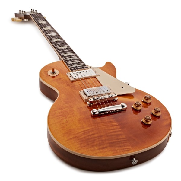 Gibson Les Paul Standard 50s Figured Top, Honey Amber #214350211 - angle shot