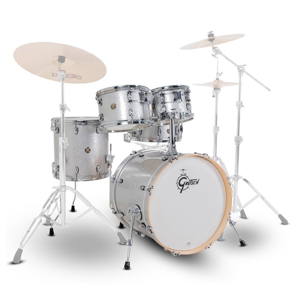 Gretsch Catalina Maple 20'' Fusion 5pc Shell Pack, Silver Sparkle