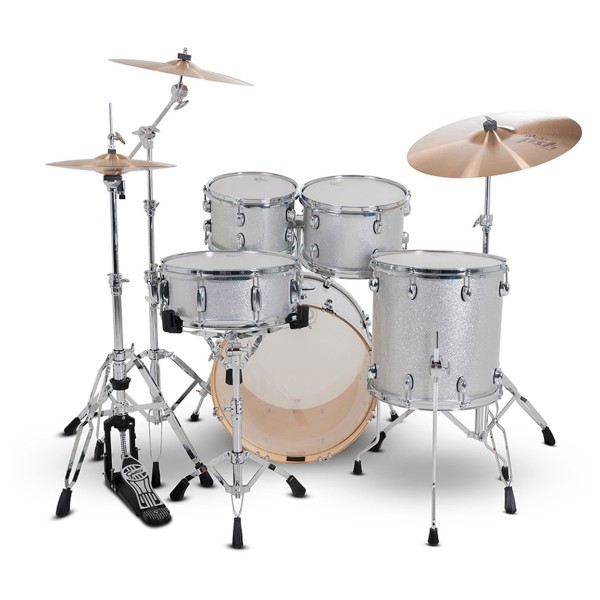 Gretsch Catalina Maple 20'' Fusion 5pc Shell Pack, Silver Sparkle